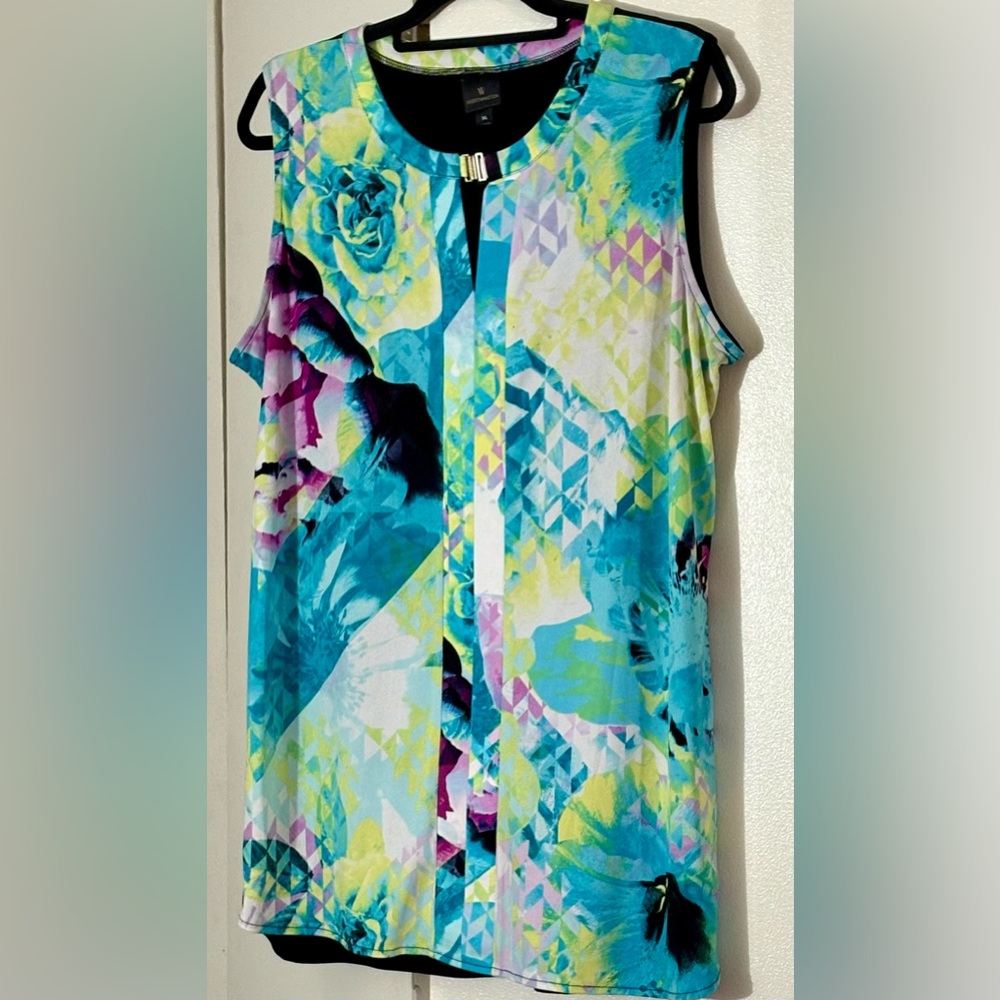 Floral Sleeveless Top - Multicolor
